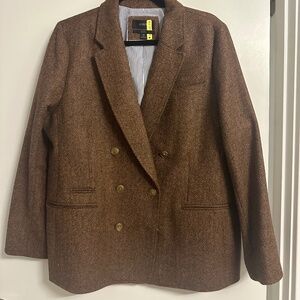 J. Crew Bristol blazer in hazelnut English wool herringbone